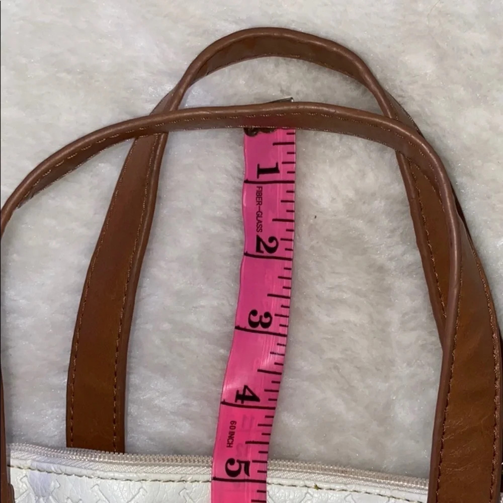 Tommy Hilfiger white tan leather tote-bag - Picture 8 of 14